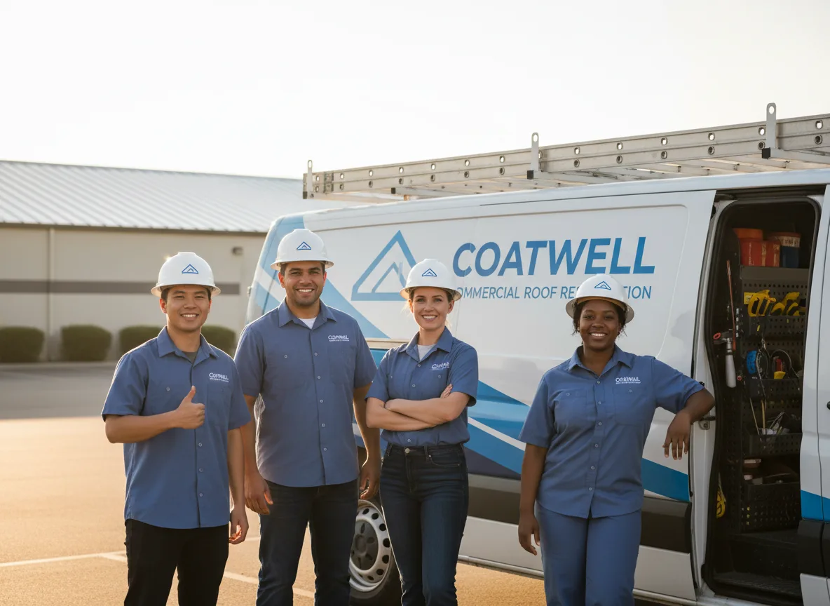 Commercial roof coating company in Castleton, IL